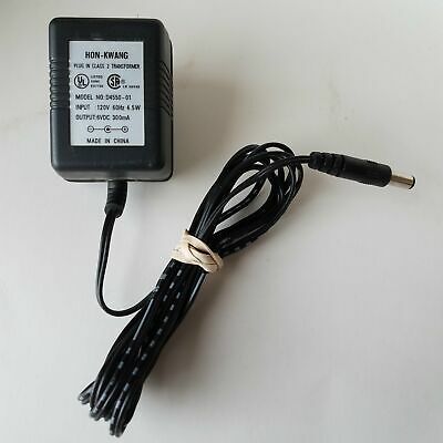 NEW 6V 300mA Hon-Kwang D4550-01 Plug In Class 2 Transformer Power Adapter